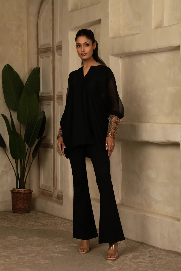 Noir Embellished Tunic