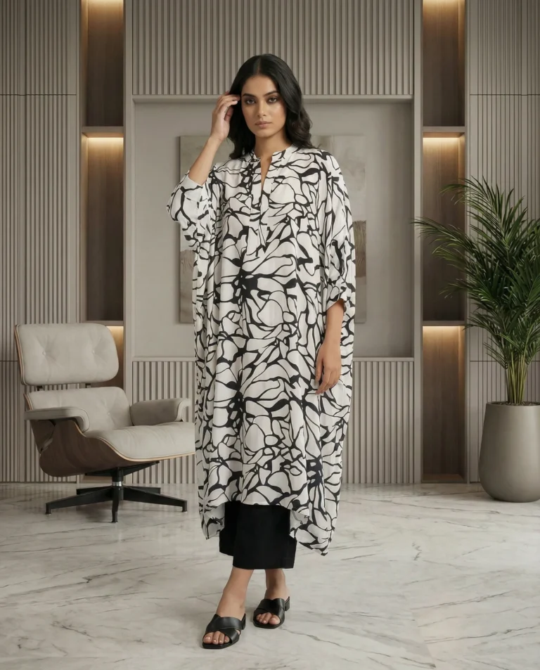 Savanna Satin Kaftan Set