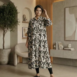 Fluid Form Kaftan Dress