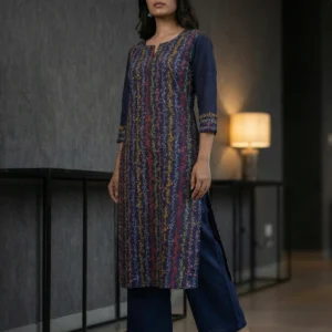 Neel Rekha Kurta Set