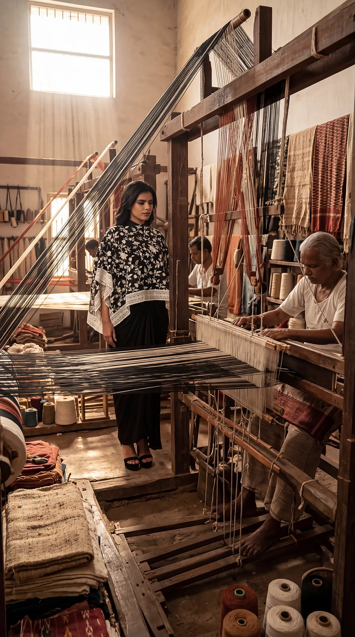 Handloom weaving