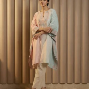 Pastel Linen Kurta Set